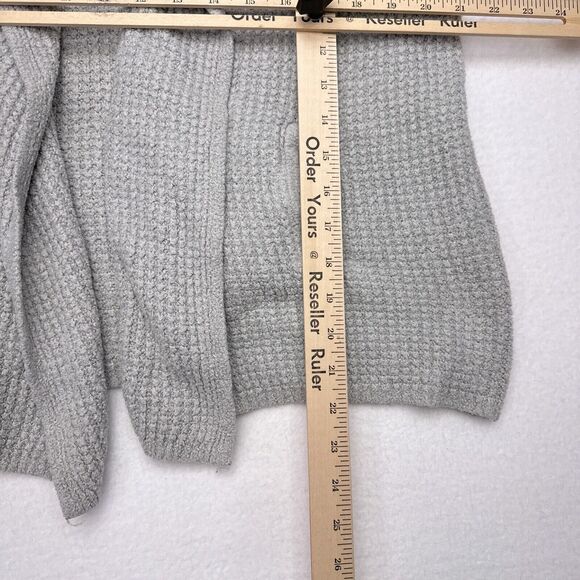 Barefoot Dreams Cozychic Lite Coastal Cardi Sweater Size Medium‎ Gray Open Front - Picture 8 of 8